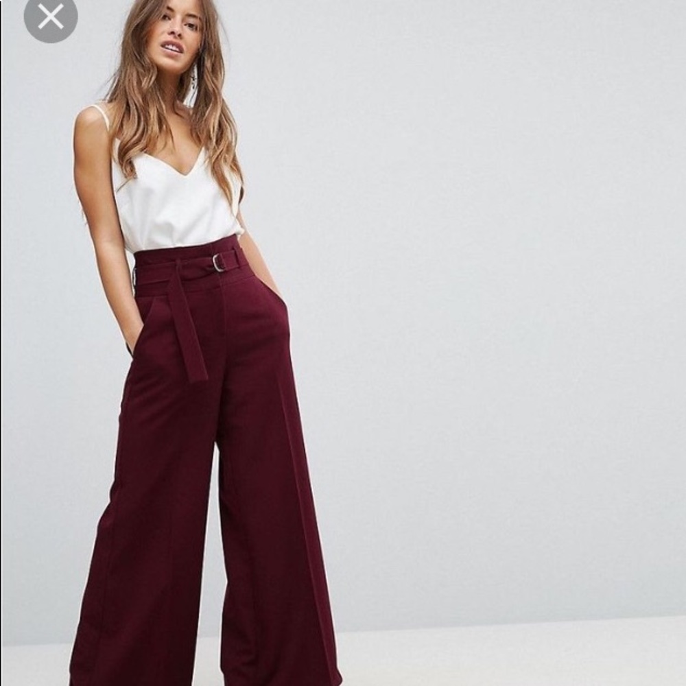 SOLD!!! Black High Waisted Wide Leg Dress Pants